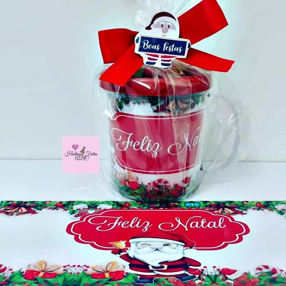 Caneca Acrílica com Kit Massinha Natal