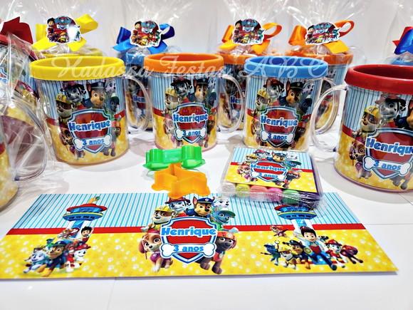 Caneca Acrílica com Kit Massinha Patrulha Canina