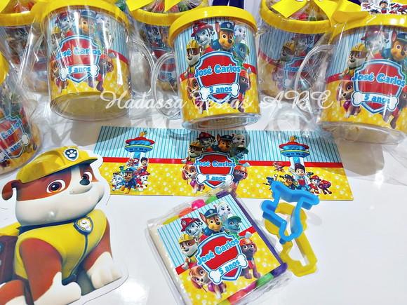 Caneca Acrílica com Kit Massinha Patrulha Canina