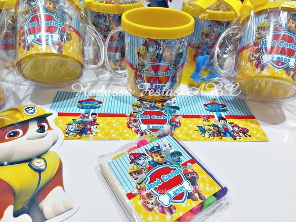 Caneca Acrílica com Kit Massinha Patrulha Canina