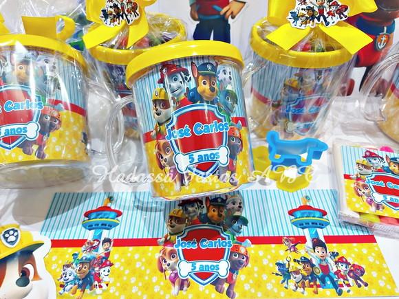 Caneca Acrílica com Kit Massinha Patrulha Canina