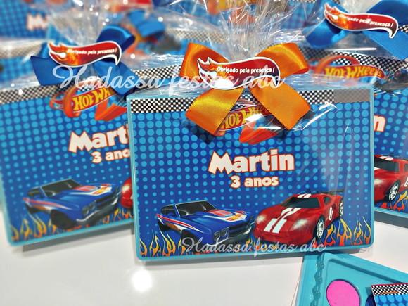 Estojo Aquarela com Livrinho para Colorir Tema Hot Wheels