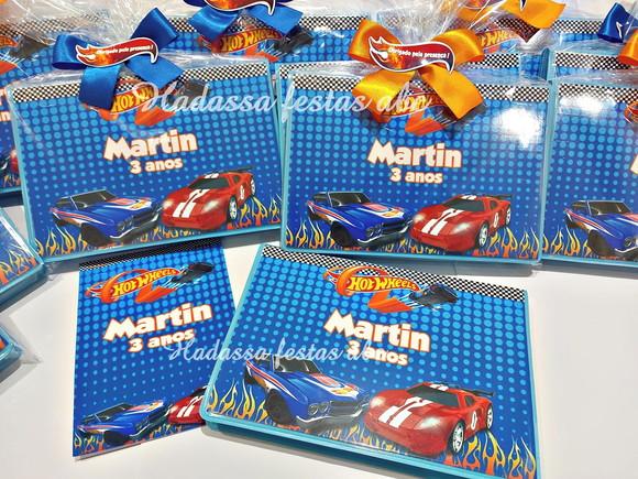 Estojo Aquarela com Livrinho para Colorir Tema Hot Wheels