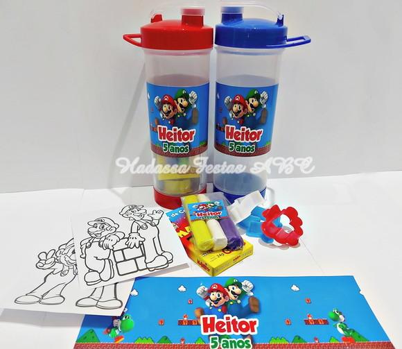 Garrafa Squeeze Personalizada com Kit para Colorir