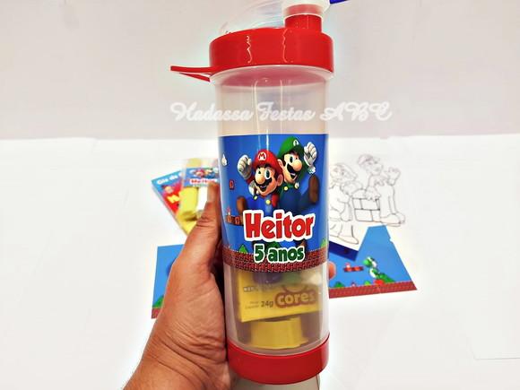 Garrafa Squeeze Personalizada com Kit para Colorir