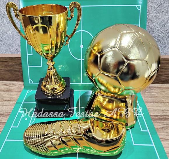 Kit Decoração Festa Futebol (bola, Chuteira e Troféu)