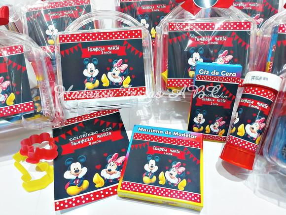 Kit Pintura com Bola de Sabão Personalizada Tema Minnie