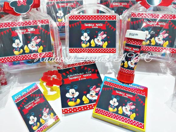 Kit Pintura com Bola de Sabão Personalizada Tema Minnie