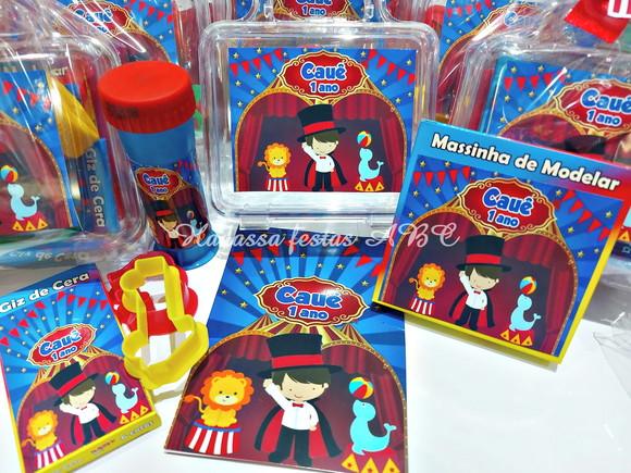 Kit Pintura com Bolinha de Sabão Tema Circo