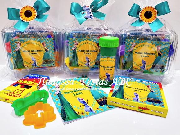 Kit Pintura com Bolinha de Sabão Tema Frozen