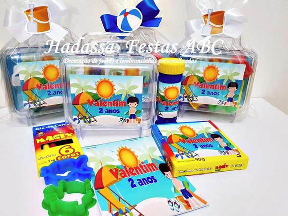 Kit Pintura com Bolinha de Sabão Tema Praia