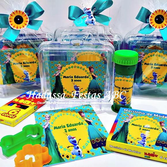 Kit Pintura com Bolinha de Sabão Tema Frozen