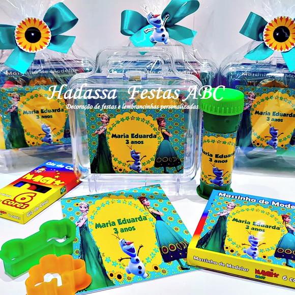 Kit Pintura com Bolinha de Sabão Tema Frozen
