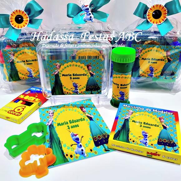 Kit Pintura com Bolinha de Sabão Tema Frozen