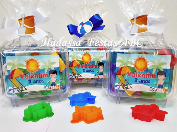 Kit Pintura com Bolinha de Sabão Tema Praia