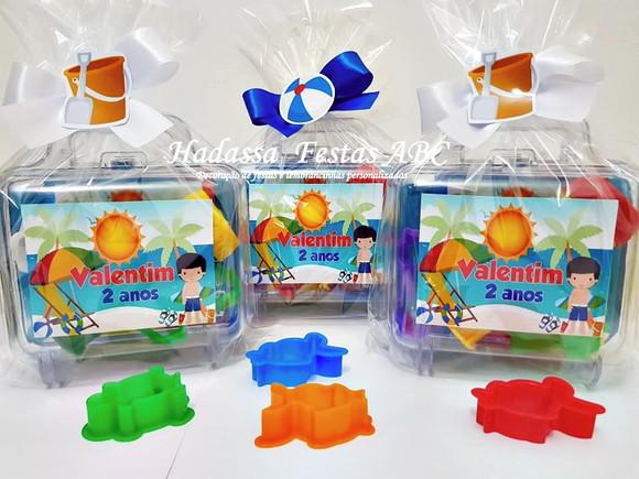 Kit Pintura com Bolinha de Sabão Tema Praia