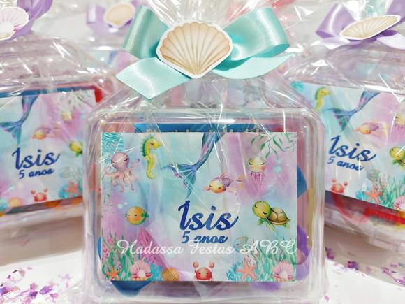 Kit Pintura com Bolinha de Sabão Tema Sereia