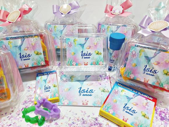 Kit Pintura com Bolinha de Sabão Tema Sereia