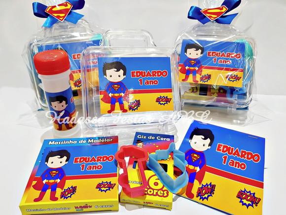 Kit Pintura com Bolinha de Sabão Tema Super Homem