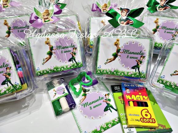 Kit Pintura Personalizado Tema Sininho e Peter Pan