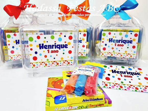 Maleta personalizada com Kit para colorir e brincar