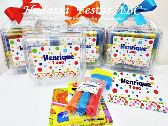 Maleta personalizada com Kit para colorir e brincar