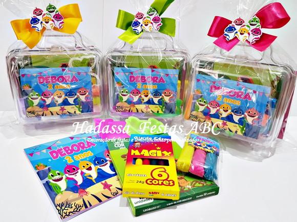 Maleta personalizada com Kit para colorir e brincar tema  Baby Sh