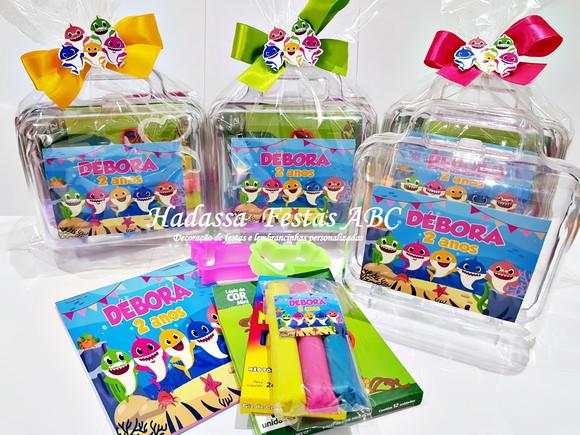 Maleta personalizada com Kit para colorir e brincar tema  Baby Sh