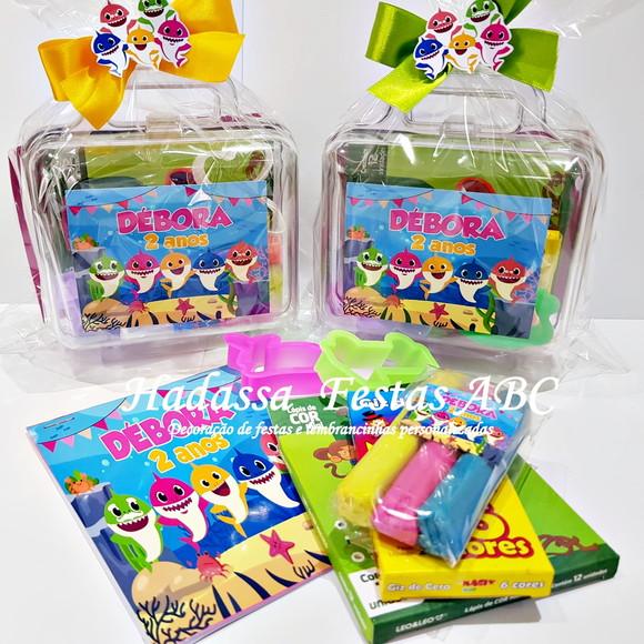 Maleta personalizada com Kit para colorir e brincar tema  Baby Sh