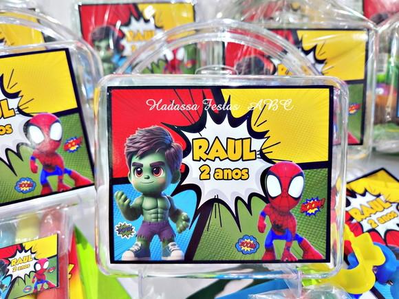 Maleta com Kit para Colorir e Brincar Tema Homem Aranha e Hulk Cu