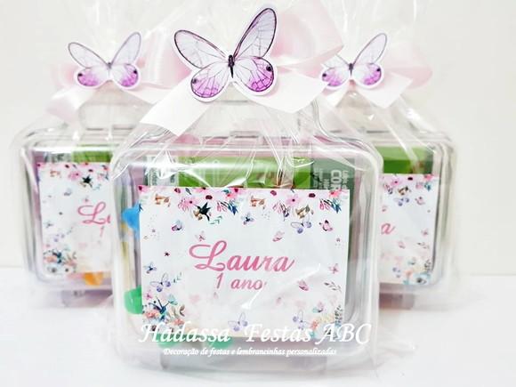 Maleta com Kit para Colorir e brincar tema Jardim Encantado