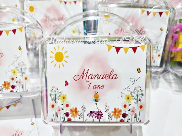 Maleta com Kit para Colorir e Brincar Tema  Jardim Encantado Marg