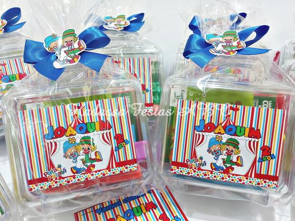 Maleta com Kit para Colorir e Brincar  Tema Circo