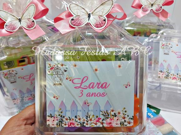 Maleta com Kit para Colorir Tema Jardim Encantado