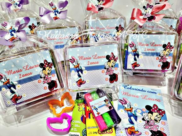Maleta com Kit para Colorir Tema Minnie e Margarida