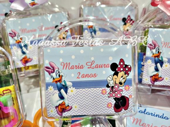 Maleta com Kit para Colorir Tema Minnie e Margarida