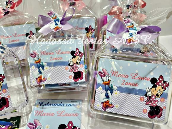 Maleta com Kit para Colorir Tema Minnie e Margarida