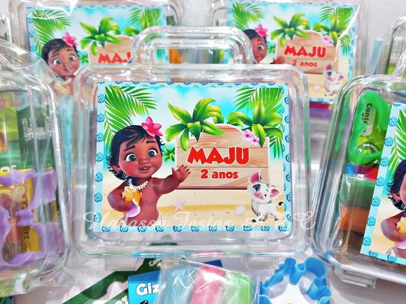 Maleta com Kit para Colorir Tema Moana Baby