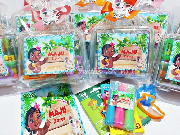 Maleta com Kit para Colorir Tema Moana Baby
