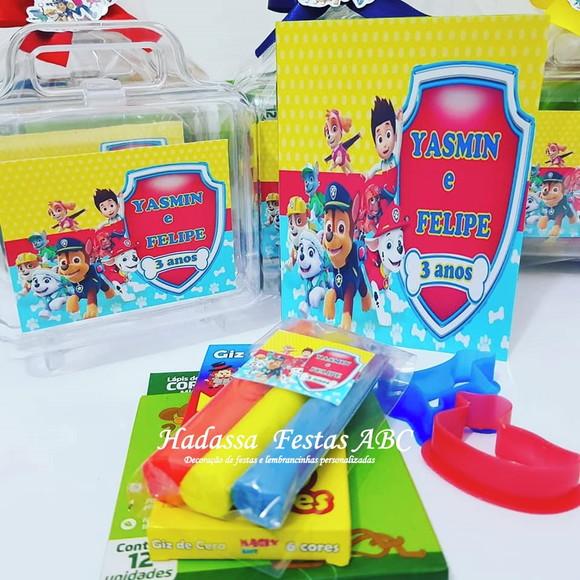 Maleta com Kit para Colorir Tema Patrulha Canina