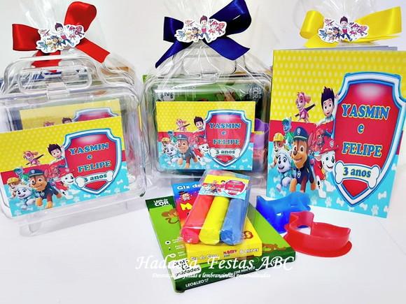 Maleta com Kit para Colorir Tema Patrulha Canina