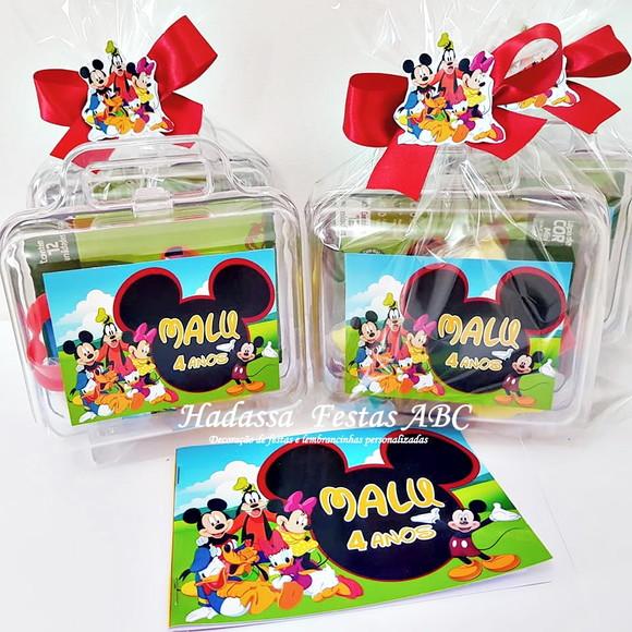Maleta com Kit para Colorir Tema Turma do Mickey