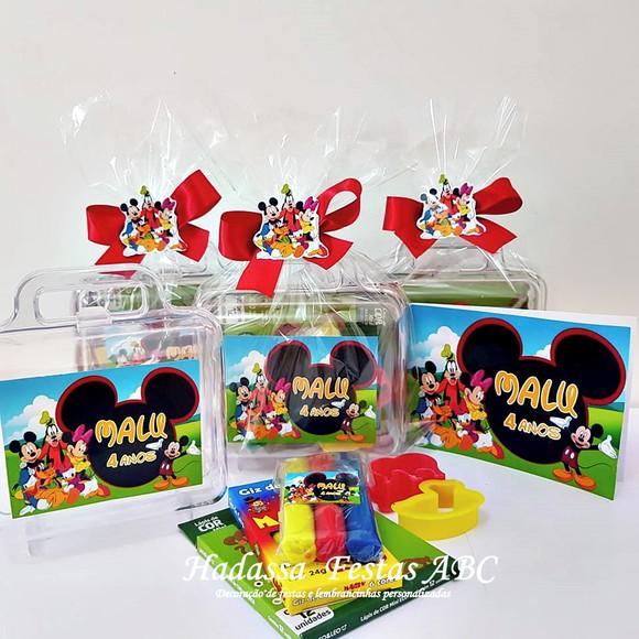 Maleta com Kit para Colorir Tema Turma do Mickey