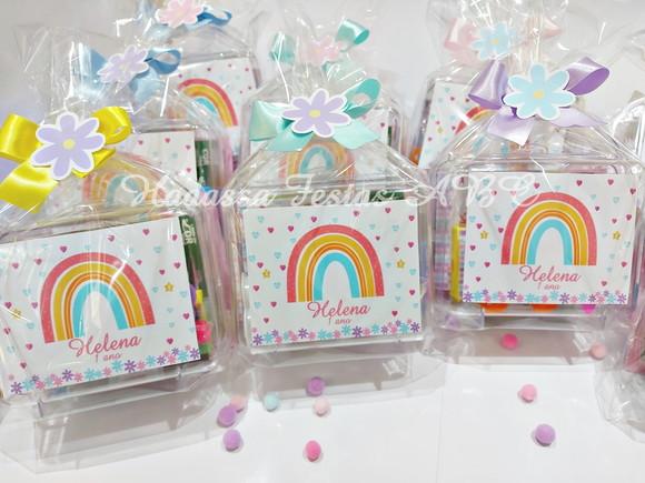 Maleta com Kit Pintura Arco Íris Boho