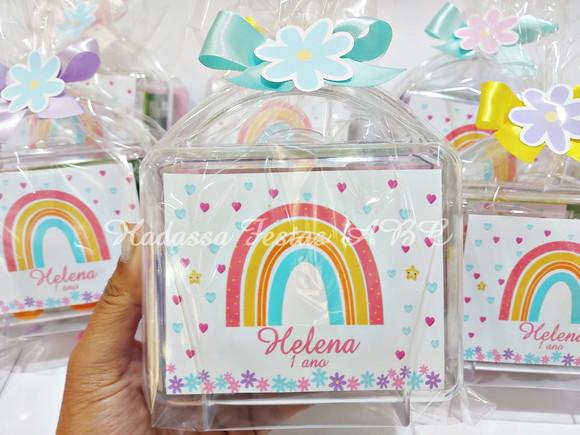 Maleta com Kit Pintura Arco Íris Boho
