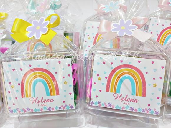 Maleta com Kit Pintura Arco Íris Boho