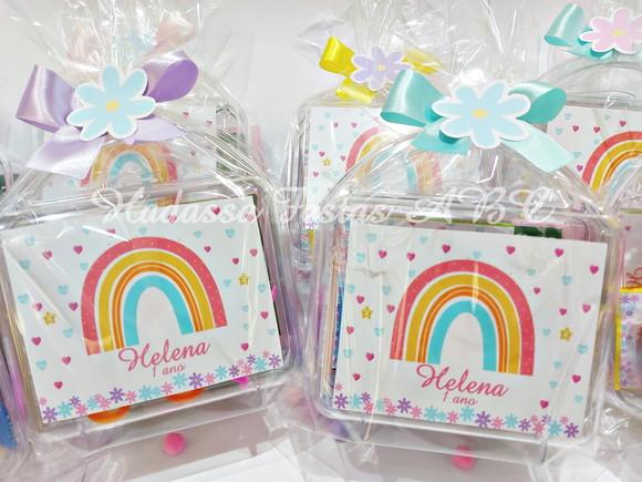 Maleta com Kit Pintura Arco Íris Boho