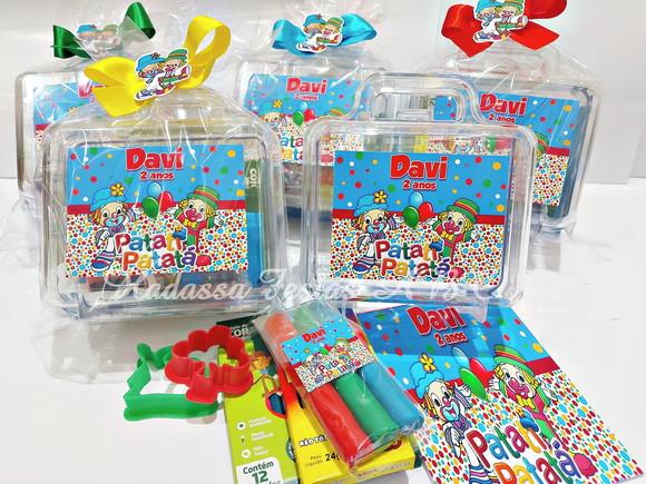 Maleta Personalizada com Kit para Colorir Patati Patatá