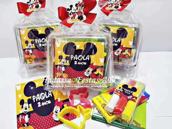 Maleta Personalizada com Kit para Colorir Tema Mickey