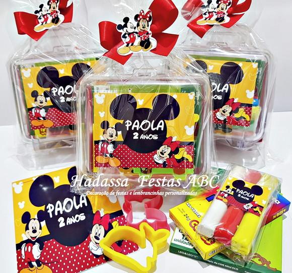 Maleta Personalizada com Kit para Colorir Tema Mickey